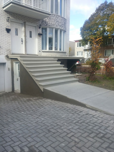 Réfection de balcon et marches en béton